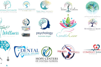 design business wellness logo,coaching,therapy,mental health and counseling  lo