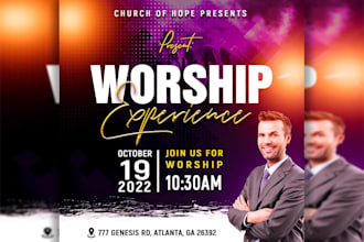 create exceptional church or event flyer design