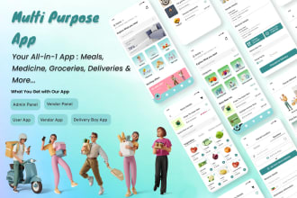 build multi purpose delivery app, food delivery, ecommerce, pharmacy delivery