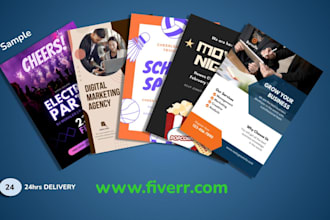 design a professional party poster and event poster