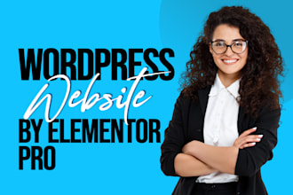 build wordpress website with elementor