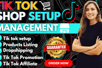 setup tik tok shop, fix tik tok dropshipping shop, tik tok marketing ads manager