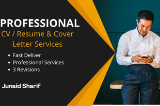 be your professional CV, resume and cover letter maker