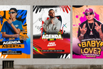 design nightclub dj party event music concert hip hop flyer poster in 24h
