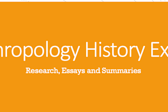 do anthropology and history essays