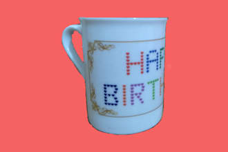 create uncommon mug design with emoji typography