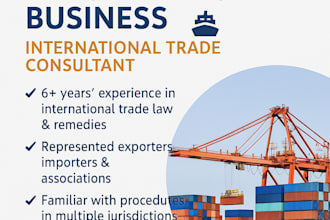 be your trade and export import consultant