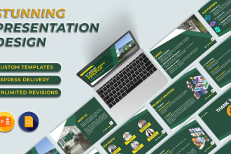 create modern powerpoint presentation design, google slides