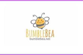 be make childcare, daycare, kids and education creative logo