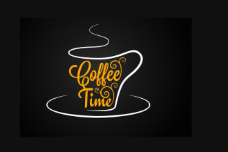 design high quality cafe logo with source file
