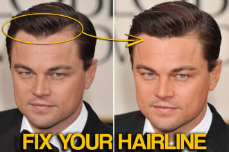 retouch your face and hairline in your photos