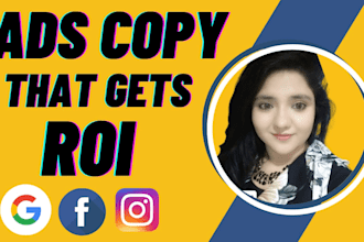 write instagram and facebook ad copy that gets ROI