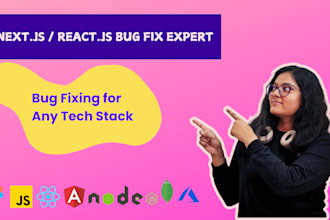 fix bugs and errors in your website nextjs, reactjs