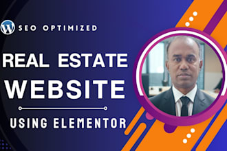design professional real estate wordpress website using elementor