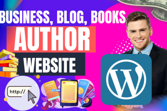 create author website, ebook, book promotion, book launch, book store, wordpress