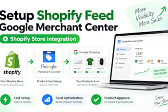 setup shopify feed for google merchant center shopify store
