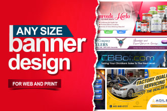 design google, facebook, ig or any custom size banner ad