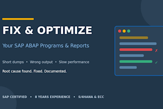 fix, debug, and optimize your sap abap program or report