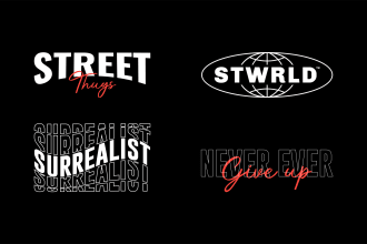 make stylish typography street urban style logo design