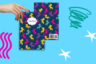 unique print, pattern design for backpack and stationery