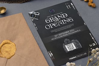 design professional and elegant invitation card for any event