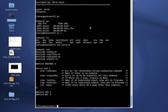 write a Linux shell code for basic commands