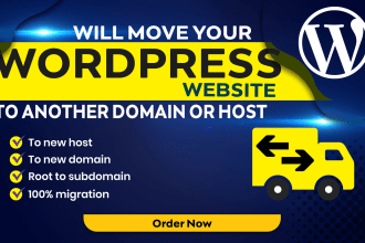 move your wordpress website to another domain or  host
