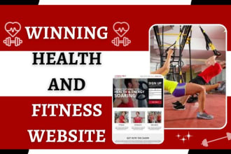 design winning health and fitness shopify store health and fitness website