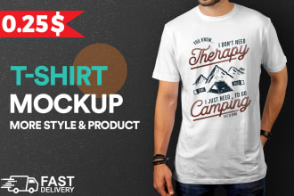 create 300 realistic t shirt mockups, model mockup for merch, amazon, etsy