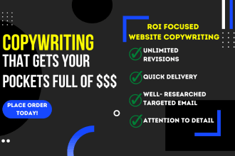 write a conversion driven sales copy and landing page copy for your brand