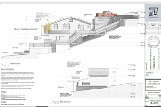 draw renovation and home addition blueprint for city permit