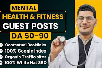 do mental health and fitness guest posts high da sites with contextual backlinks