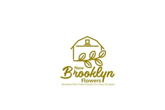 create a farmhouse sketch logo with a vintage vibe