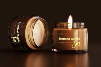 create professional, candle label or product label design