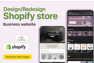 create shopify store design, shopify website, shopify theme