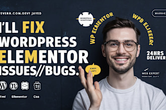 fix elementor wordpress issues and figma to elementor design