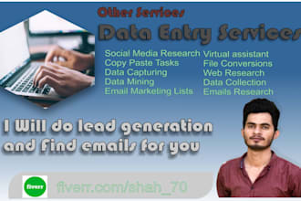 do lead generation and finding emails collection
