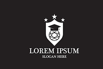 learn educational , courses , academy , training and learning logo