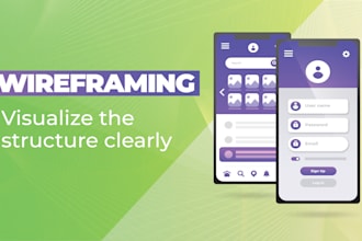 design wireframes for your website or mobile app