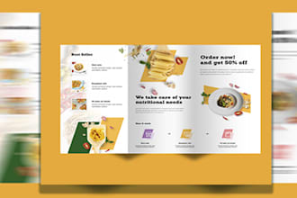 design a professional brochure, flyer, leaflets for you
