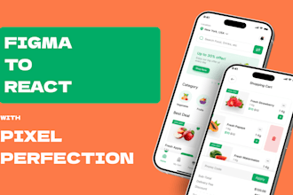 convert figma to react, html css and tailwind