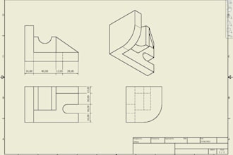 provide 2d drawing and 3d drawing  by using autodesk inventor