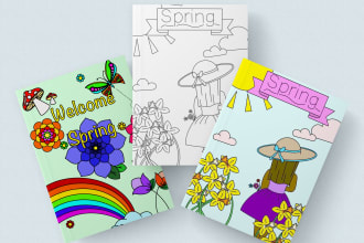 colorize images of flower cartoons comics and characters