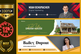 design a professional linkedin banner or header in 3 hours