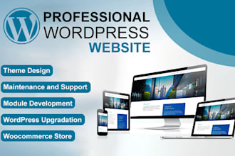create and develop a responsive wordpress website