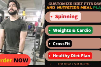customise a diet fitness and workout plan for you