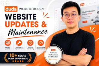 update, modify, and maintain your duda website