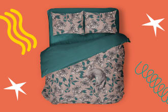 create seamless design pattern for home textile