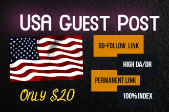 do USA guest post on high da DR and high traffic sites
