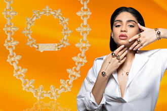 do high end jewelry retouching on portraits and backgrounds